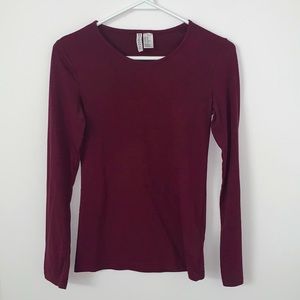 H&M Basic Long Sleeve Fitted Shirt - Size xs